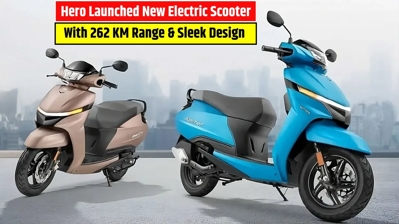 Hero New Electric Scooter 2025 Launched with 262 KM Range, Sleek Look & AI-Based Features