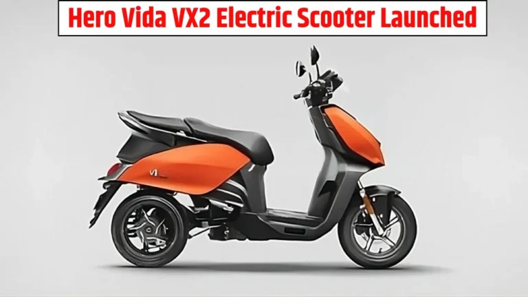 Hero Vida VX2 Electric Scooter Launched with Futuristic Design & 165 KM Range, See Price Now