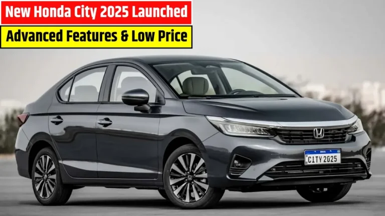 New Honda City 2025 Launched with Sporty Design, Advanced Features & Better Mileage