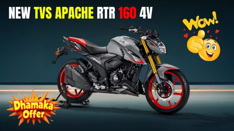 New TVS Apache RTR 160 4V Launched – Stylish, Fast & Affordable!