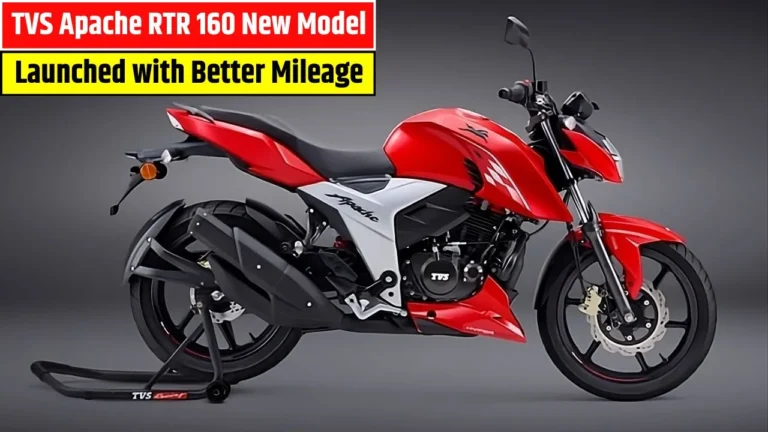 TVS Apache RTR 160 New Model Launched with Sporty Design, Race-Tuned Engine & Better Mileage